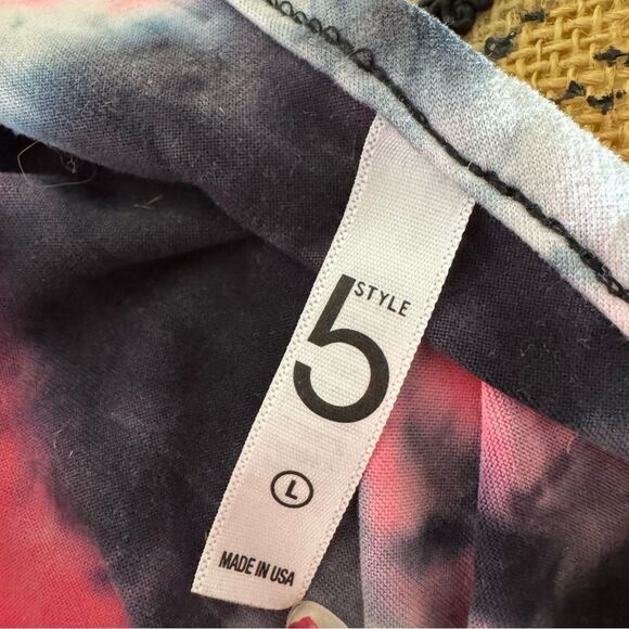 Style 5 Tie-Dye Cropped Tank Top - Size Large - Picture 7 of 7